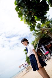 Nishino Koharu "Uniforme scolastica al mare + costume da bagno con forcella alta" [Minisuka.tv]