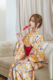 [Netzrotes COSER-Foto] Yibei Yibei - Kimono-Badebekleidung