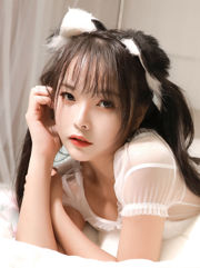 [Foto cosplay] Zia Su Yanyan - Copricapo con orecchie di gatto bianco