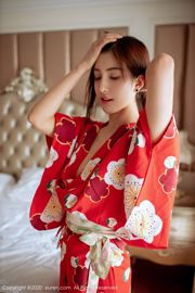 Lin Wenwen yooki "Kimono Black Silk Theme Series" [秀人XIUREN] No.2015