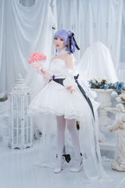 [Photo de cosplay] Coser Noodle Fairy mignonne et populaire - robe de mariée licorne