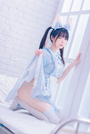 [COS Welfare] Weibo Girl Paper Cream Moon Shimo - Sukienka pokojówki