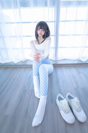 [COS del benessere] Lolita Sakura Ban Mayu - Griglia blu e bianca